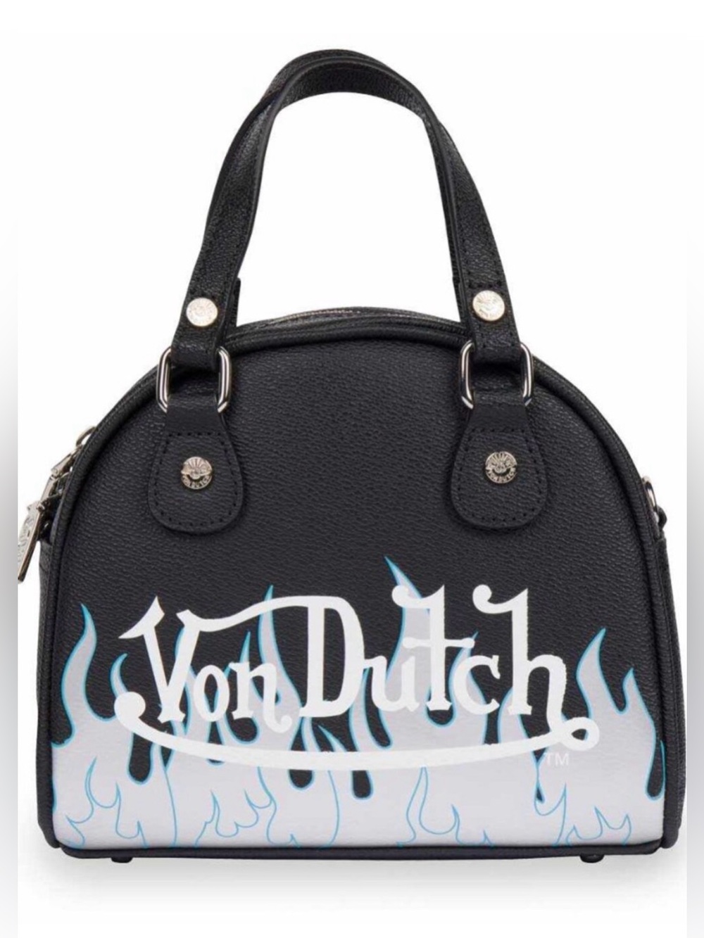 🩶VON DUTCH CITY OF ANGLES SILVER / BLUE CROSSBODY BAG - NWT🩶